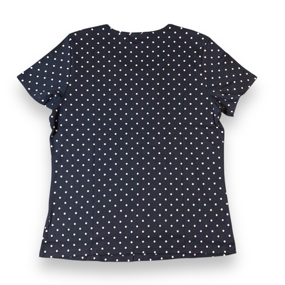 Style & Co Women’s Large “Dot Blue” Tee - Picture 2 of 2